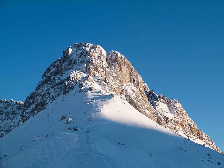 rock, mountain, snow, winter, cold temperature, beauty in nature HD wallpaper