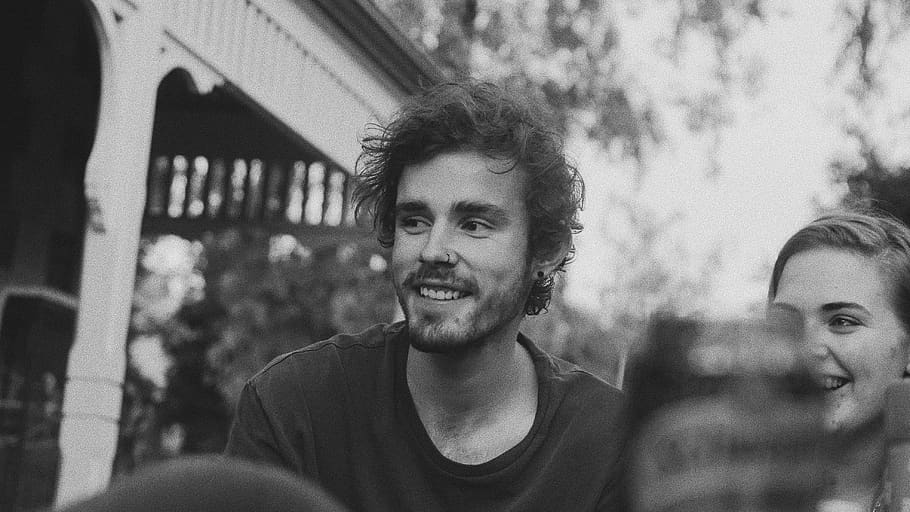 human, face, person, beard, smile, photo, photography, portrait HD wallpaper