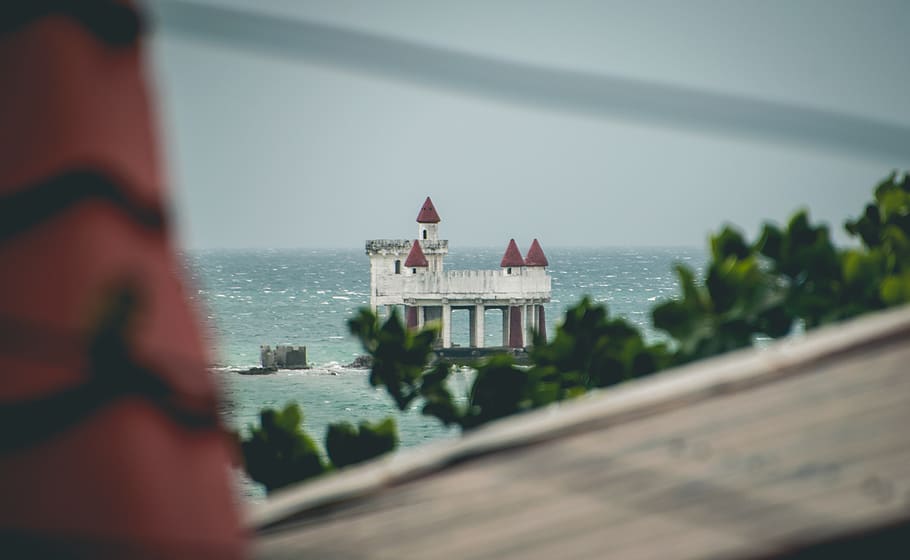 white and red lighthouse, human, person, people, olangapo, philippines HD wallpaper