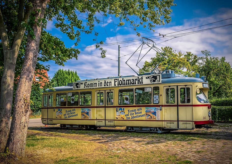 tram, railway, train, dare, current, elektrik, traffic, transport HD wallpaper