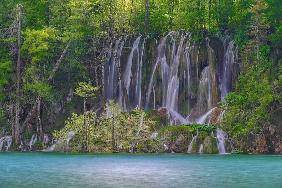 raging waterfalls, croatia, plitvička jezera, plitvice lakes (plitvička jezera), HD wallpaper