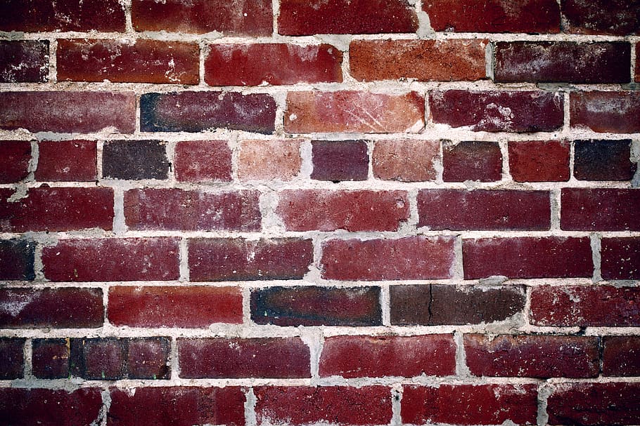 brown brick wall, bricks wallpaper, texture wallpaper, shape, HD wallpaper