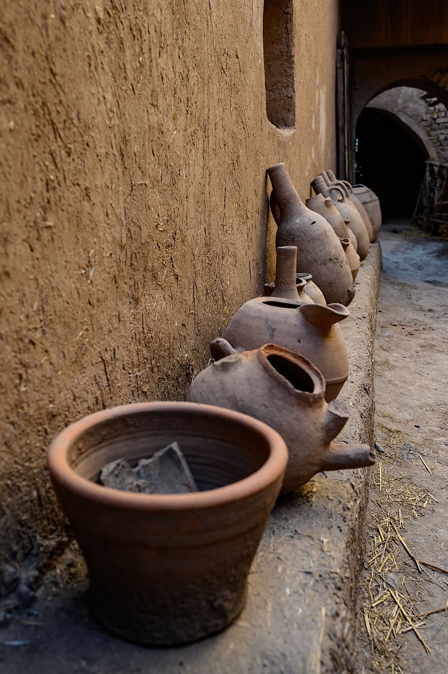 craft, tradition, jars, wood, morocco, kasbah, tourism, no people, HD wallpaper