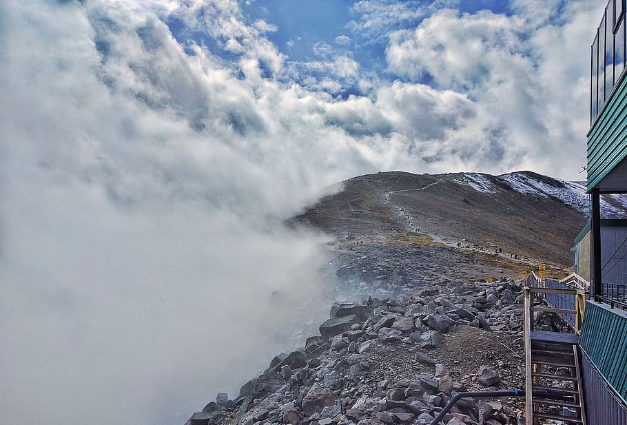 jasper, canada, clouds, adventure, mountain, light, tram, outdoors HD wallpaper