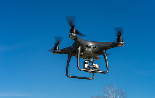 drone, uav, quadrocopter, hobby, sky, illuminated, aircraft HD wallpaper
