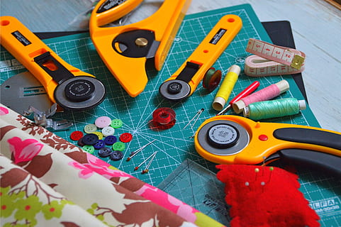 cutting tool, textile, late, buttons, clipboard, sewing, material HD wallpaper