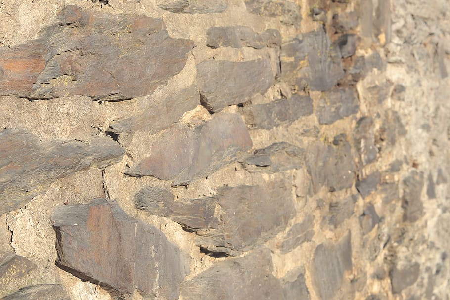 belgium, ardennes, stone, wall, sun, background, full frame, HD wallpaper