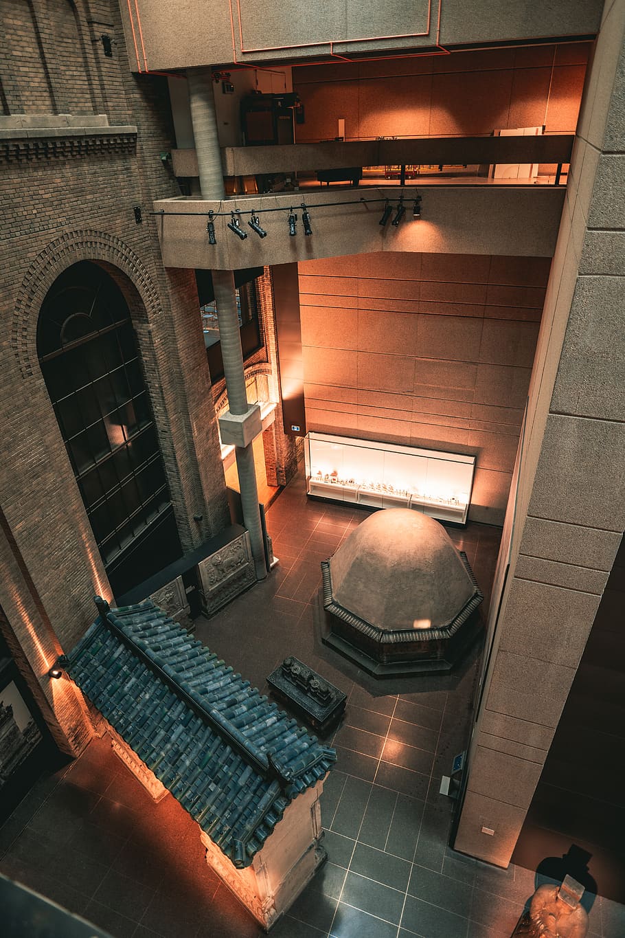 gray concrete house interior, building, architecture, planetarium HD wallpaper