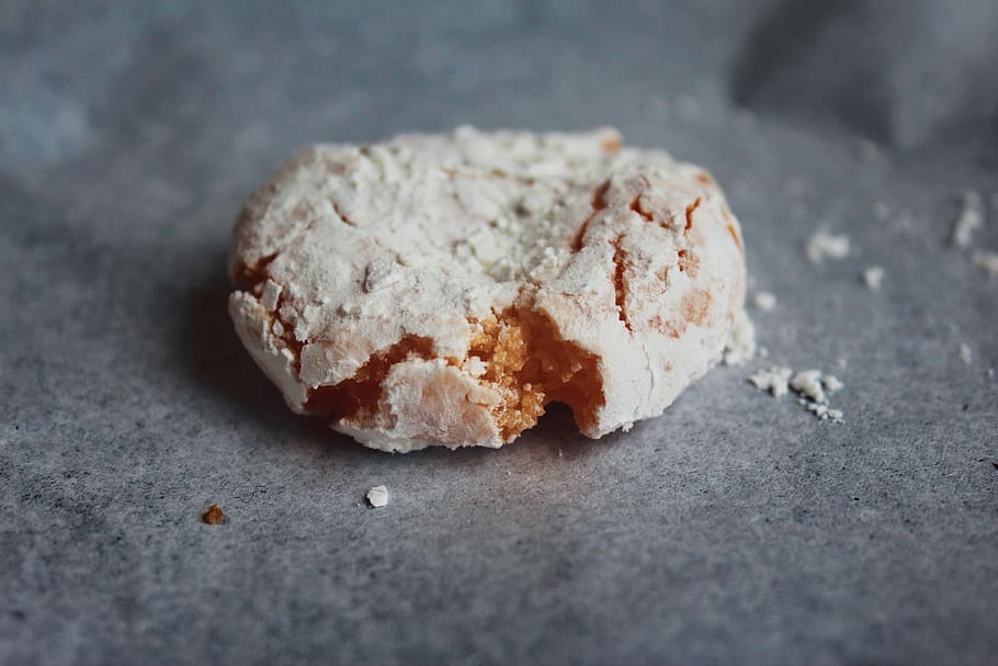 spain, buisquit, almonds, sugar, powder, cookie, grey, white, HD wallpaper