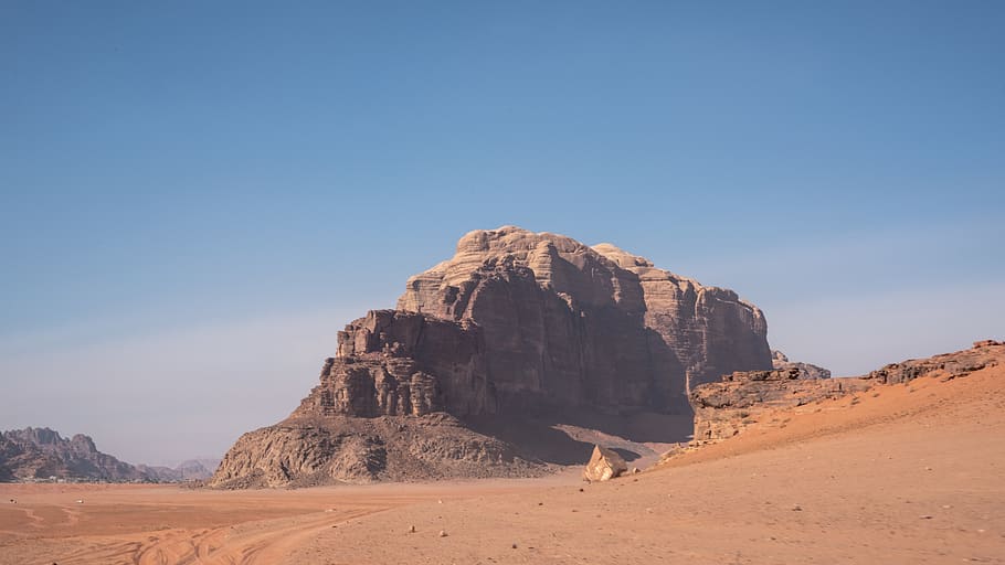 desert at daytim, nature, outdoors, soil, sand, mesa, ground HD wallpaper