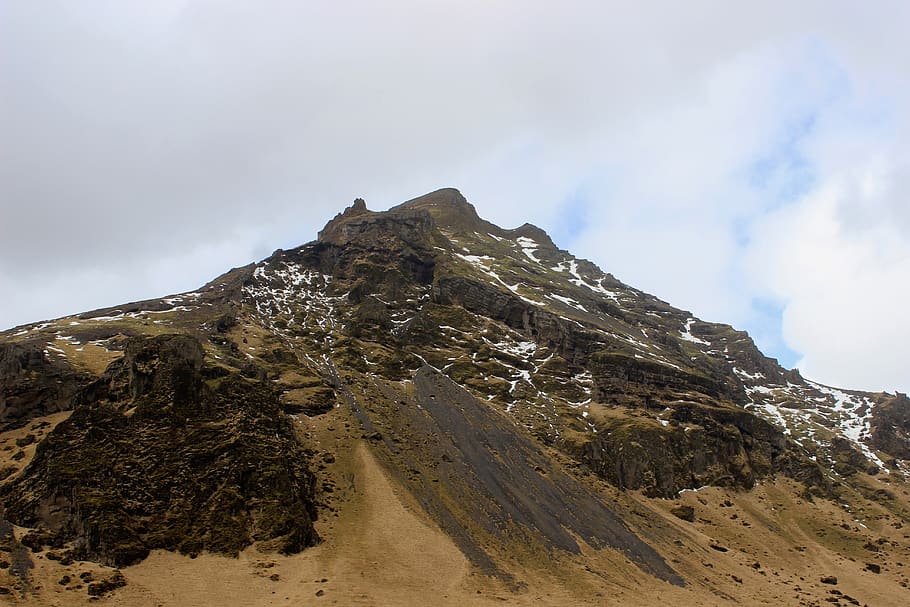 nature, outdoors, mountain range, slope, peak, seljalandsfoss HD wallpaper