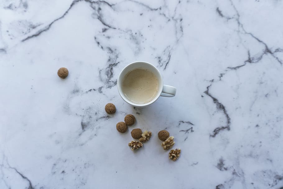 cafe, coffee served, culinary, diet, breakfast, eat, food, minimalism HD wallpaper