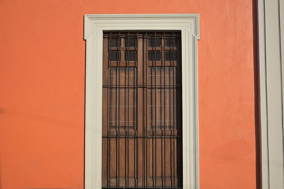 window, street, orange, architecture, house, facade, traditional HD wallpaper