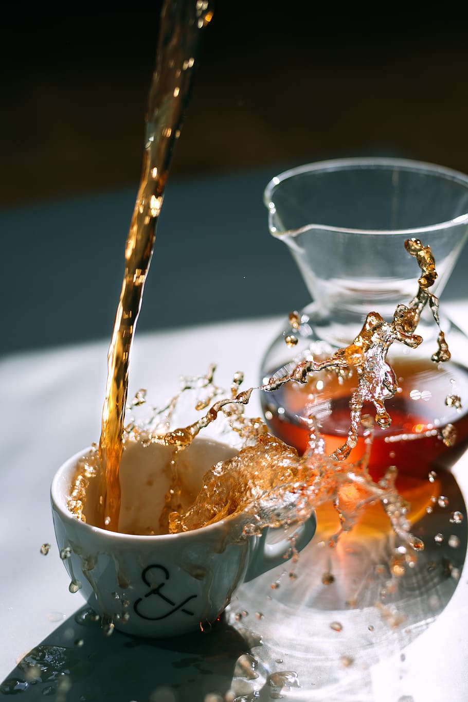 brown liquid on white mug, food and drink, kitchen utensil, freshness HD wallpaper
