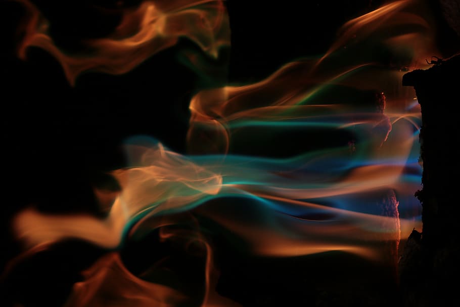 closeup, fire, fireplace, flames, heat, hot, motion, studio shot HD wallpaper