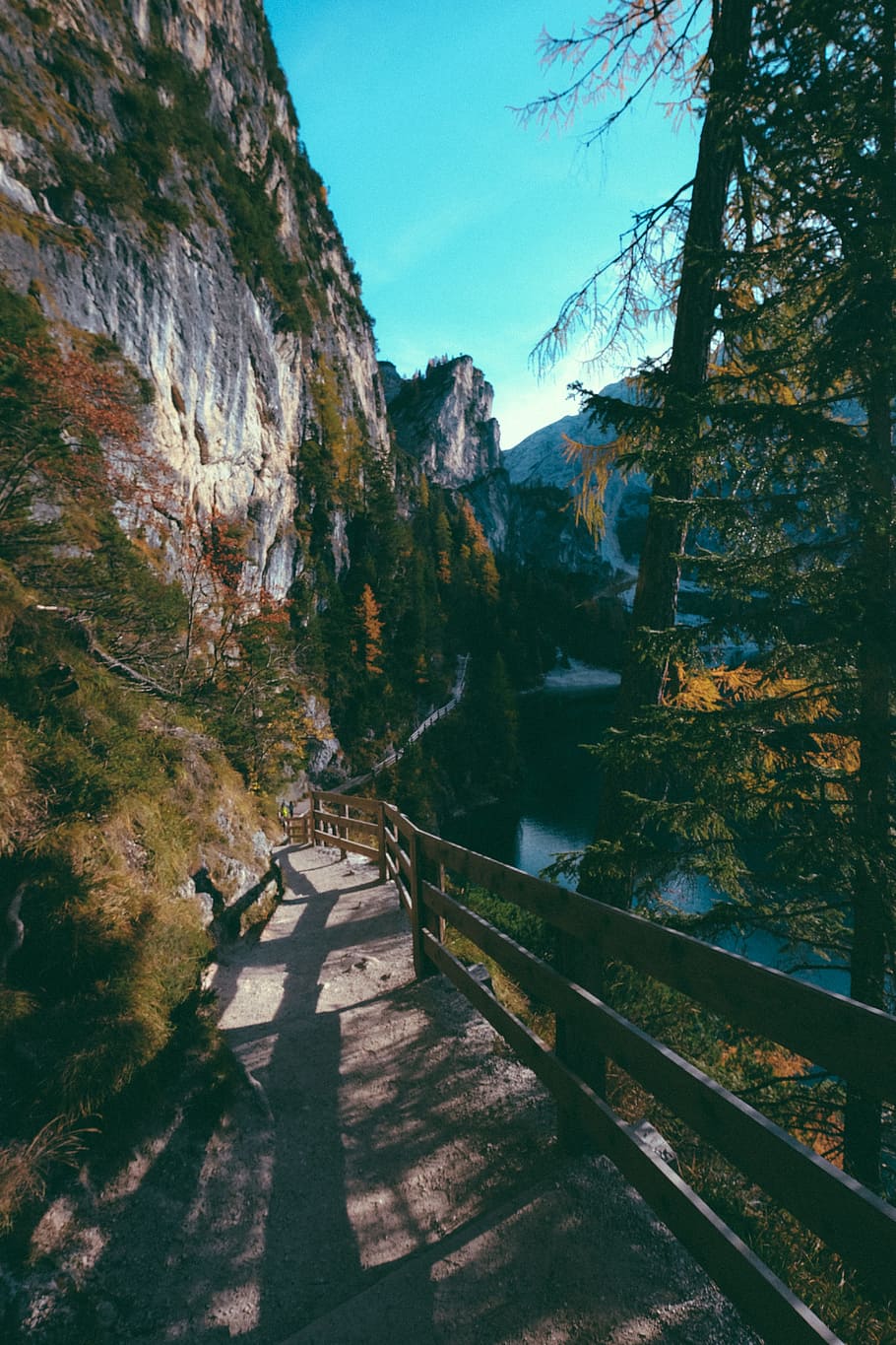 Photo Of Pathway Beside Cliff, daylight, environment, lake, nature HD wallpaper