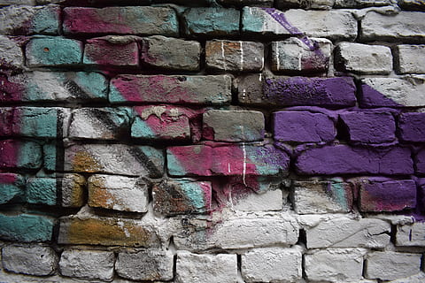 graffiti on brick wall, serbia, belgrade, pavement, sidewalk HD wallpaper