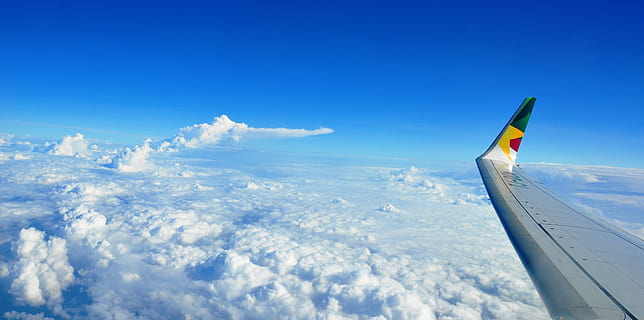 cameroon, edea, plane, clouds, travel, cameroun, airplaine HD wallpaper
