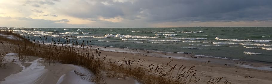 united states, chesterton, indiana dunes state park, great lakes, HD wallpaper