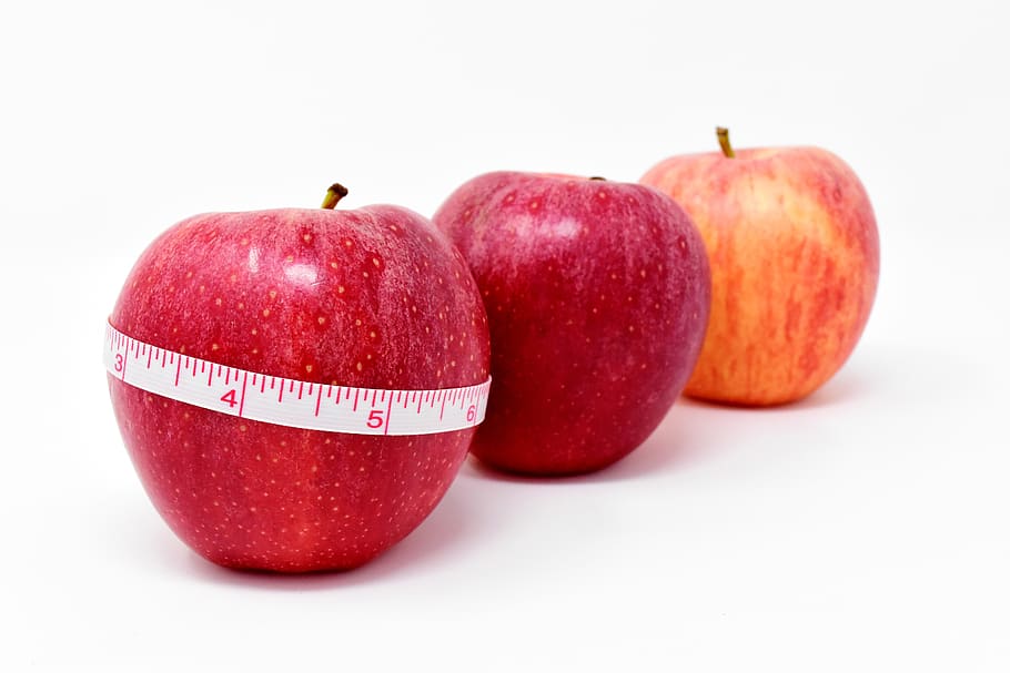 apple, healthy, fruit, calories, red, fresh, vitamins, food