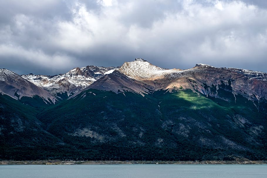 snowcapped mountain, cloud - sky, environment, scenics - nature HD wallpaper