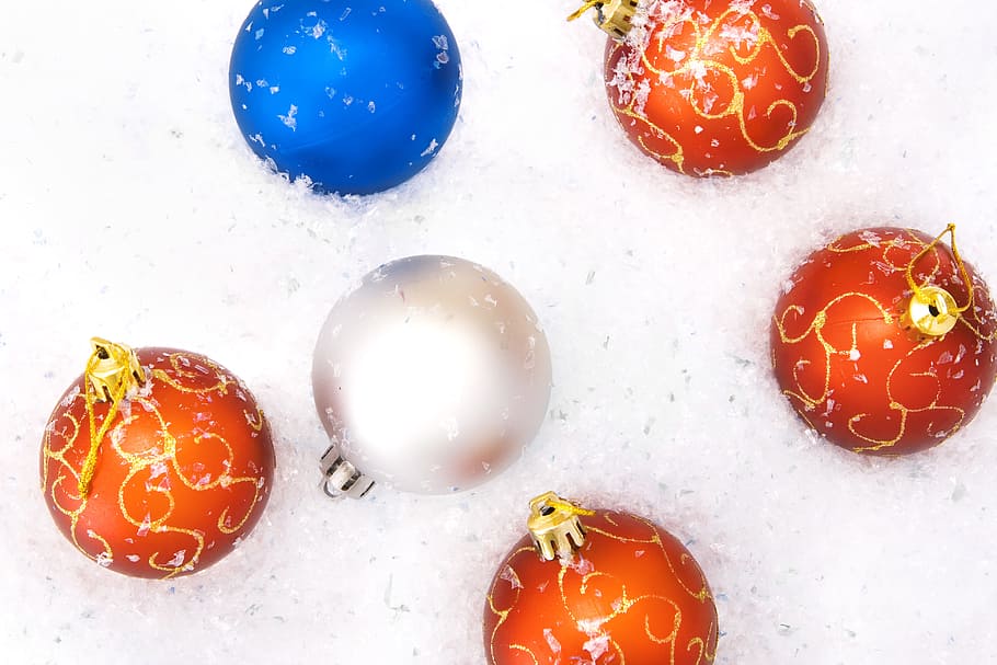 background, ball, bauble, celebration, christmas, color, decor HD wallpaper