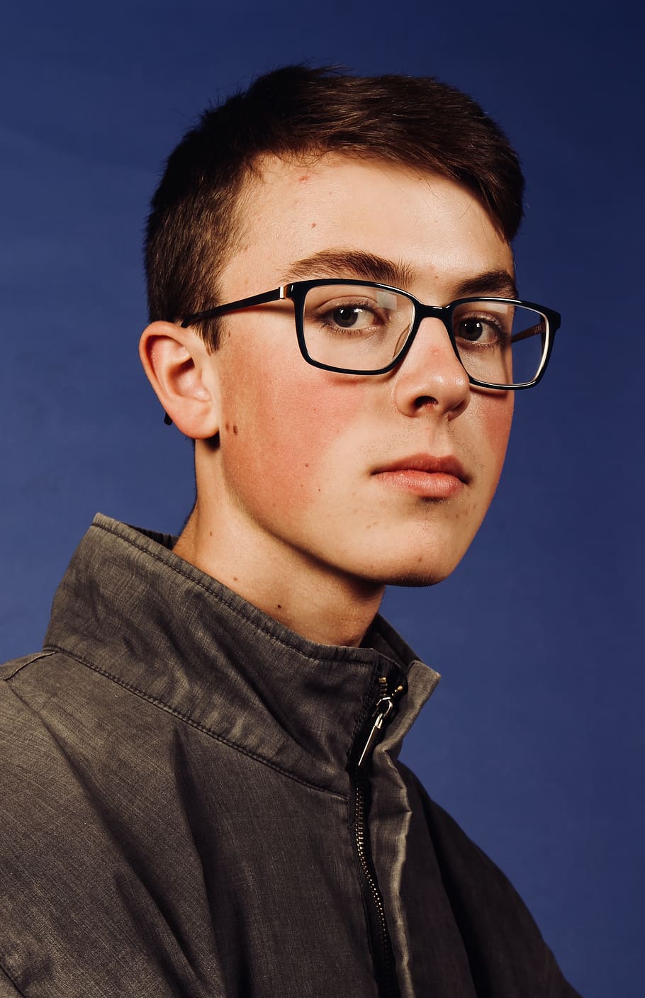 Man Wearing Black Framed Eyeglasses, eyewear, fine-looking, guy HD wallpaper
