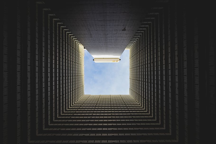 low angle photography of high rise building, bottom view, architecture HD wallpaper