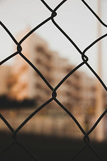fence, pattern, grille, rust, chain, barricade, hole, ornament HD wallpaper