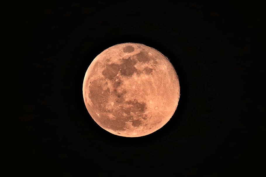 astronomy, moon, outer space, universe, night, nature, outdoors HD wallpaper