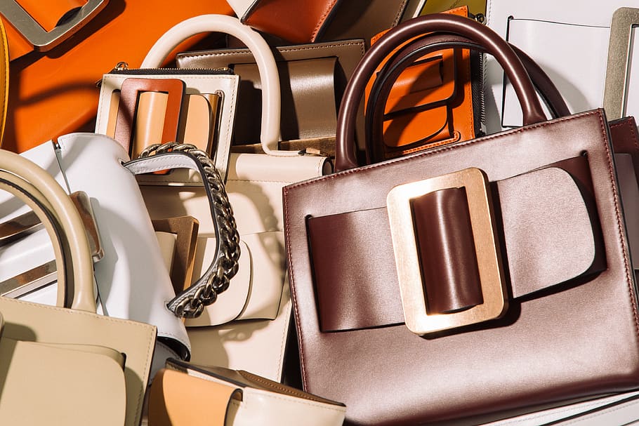 assorted handbags lot, accessories, accessory, purse, plastic omnium, HD wallpaper