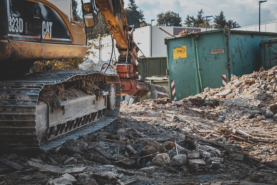 building site, construction site, roadworks, construction zone, HD wallpaper