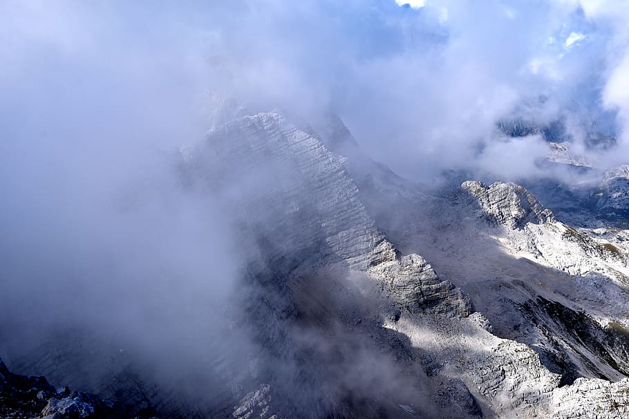 mountain, beauty in nature, cloud - sky, environment, scenics - nature HD wallpaper