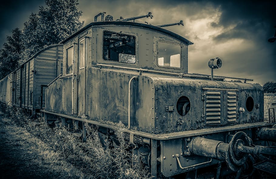 train, railway, lock, old, abandoned, sw, locomotive, transport HD wallpaper