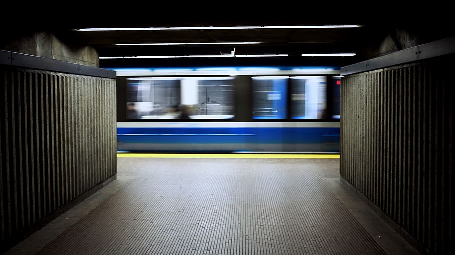 time lapse photography of train, vehicle, terminal, train station, HD wallpaper