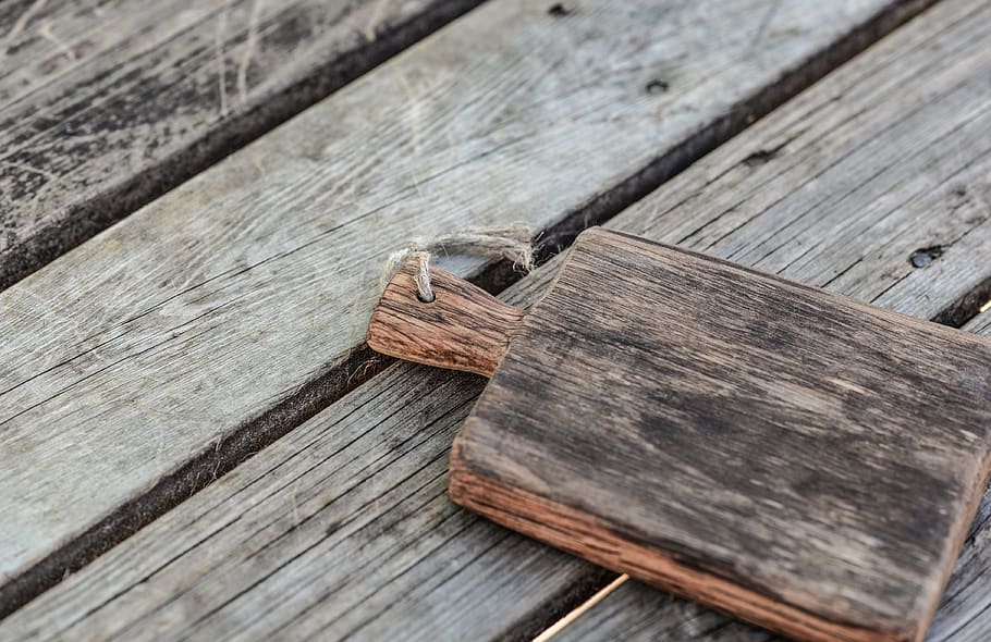 Brown Wooden Chopping Board Closeup Photography, hardwood, natural HD wallpaper