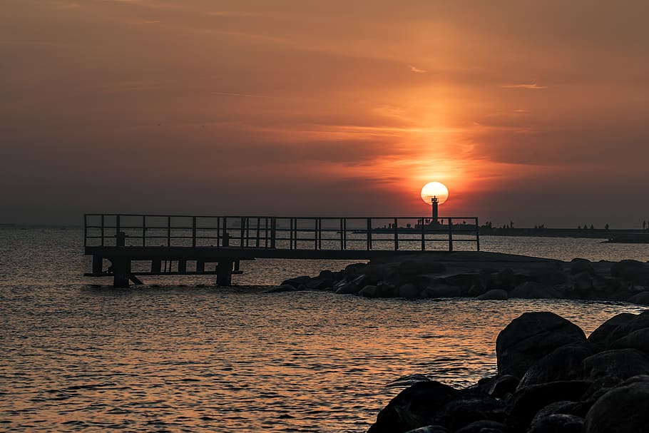 water, waterfront, dock, pier, port, outdoors, nature, sky HD wallpaper