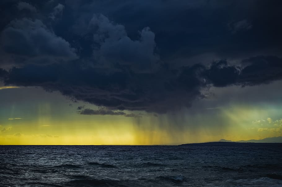 storm, clouds, sky, weather, nature, thunderstorm, dramatic HD wallpaper