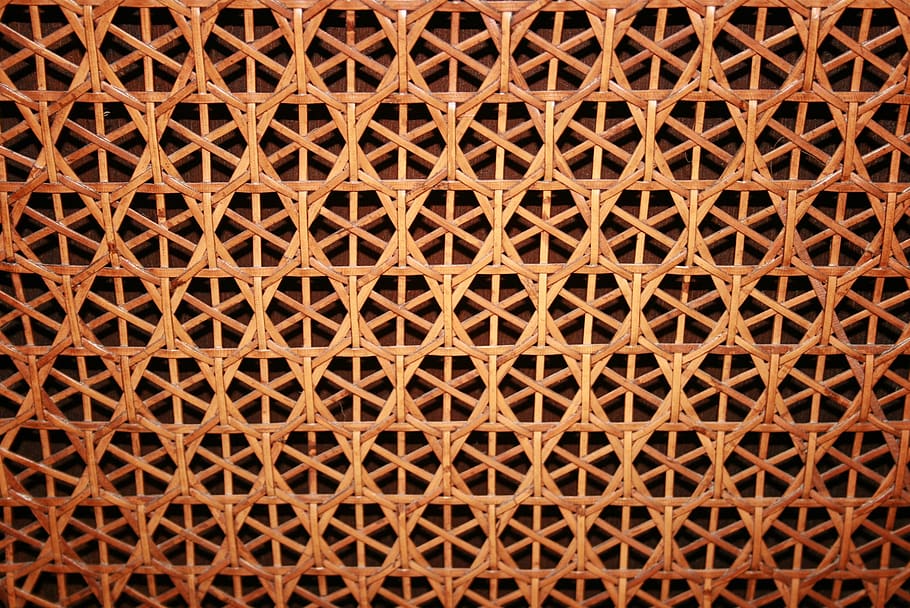 Brown Wicker Surface, art, background, decorative, design, furniture HD wallpaper