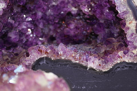 amethyst, geode, amethist, gemstones, crystal, quartz, geology HD wallpaper