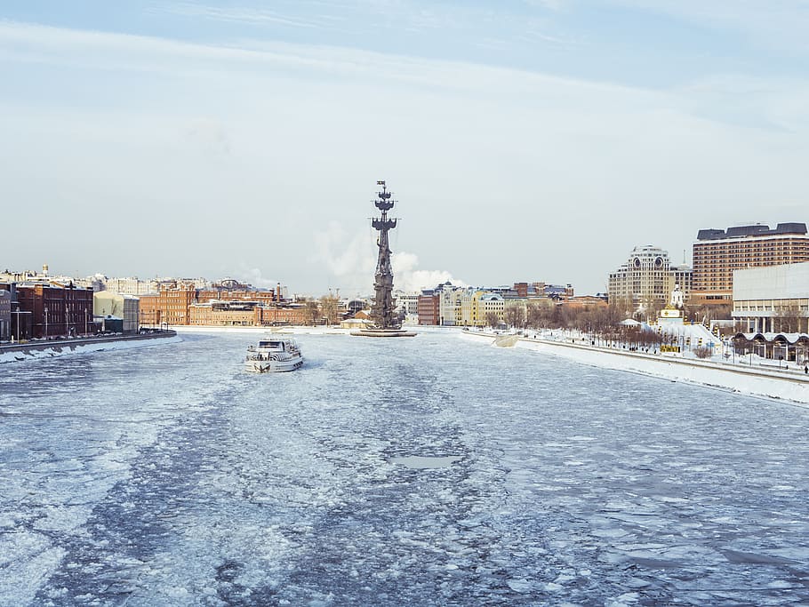 Snow Covered Road, architecture, background, buildings, city HD wallpaper