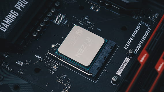 Ryzen processor, technology, equipment, close-up, industry, no people HD wallpaper