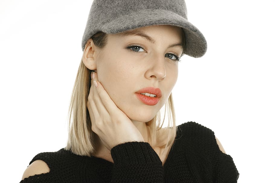 Woman Making Model Pose Holding Her Neck, adolescent, aesthetics HD wallpaper