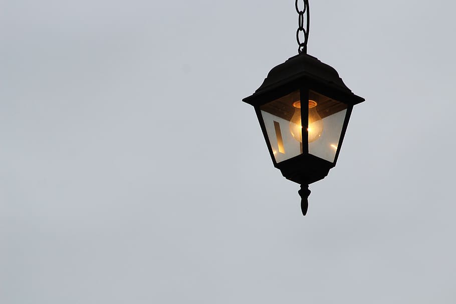lantern, light, decoration, electricity, mood, evening, nature HD wallpaper