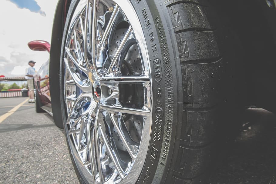 car, corvette, auto, wheel, shiny, metal, tire, rubber, black HD wallpaper