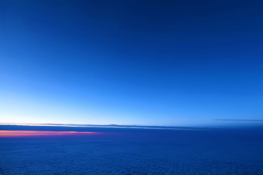 clouds, sky, atmosphere, nature, landscape, air, blue, solar HD wallpaper