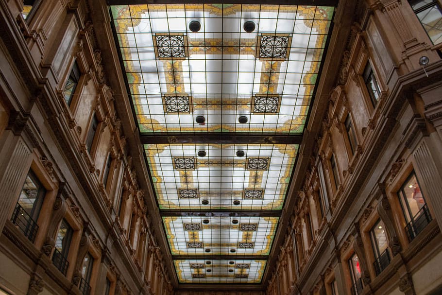 rome, ceiling, italy, architecture, decorative, italian, tourism, HD wallpaper