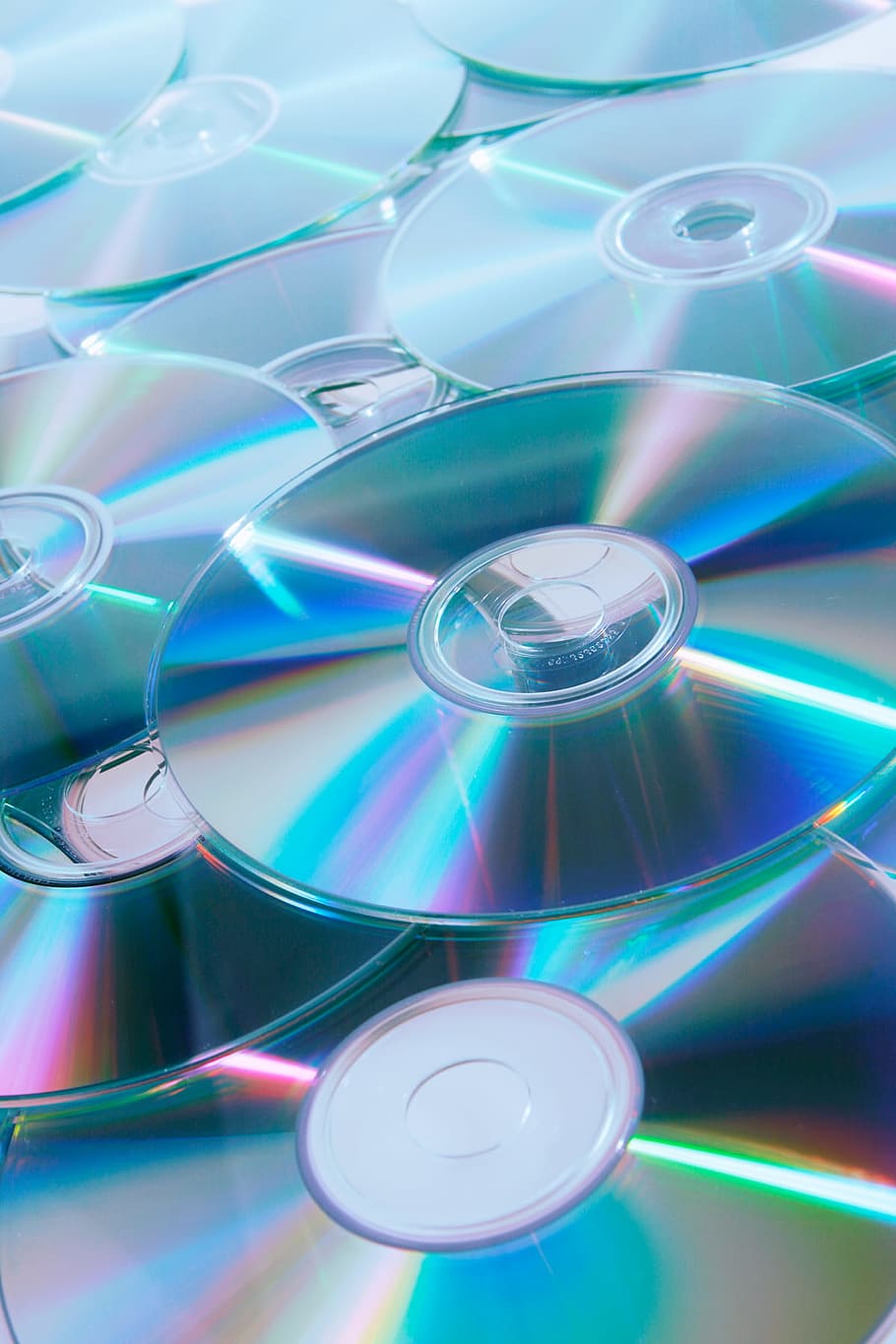 blank, blue, cd, data, disk, dvd, plastic, full frame, multi colored, HD wallpaper