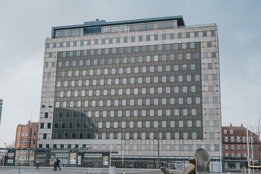 denmark, aarhus, office building, bulky building, architecture HD wallpaper