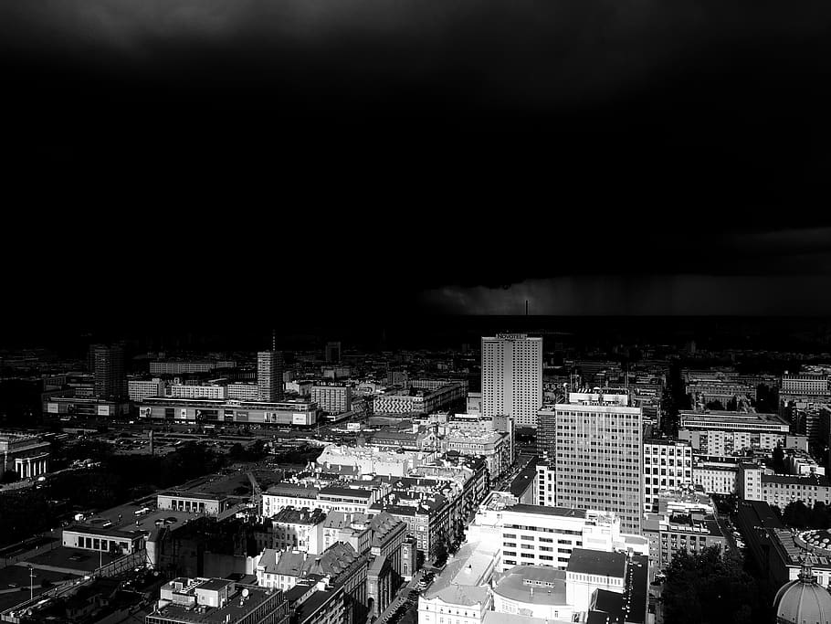 poland, warsaw, building exterior, city, architecture, built structure HD wallpaper